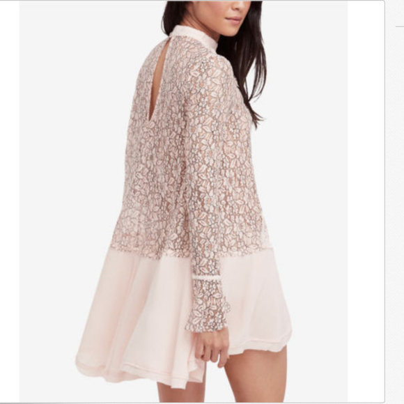 Free People Tell Tale Cutout Lace Tunic/Dress/Top - Picture 3 of 3